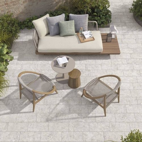 Feinsteinzeugfliesen - MOONLIT - CERAMICHE SUPERGRES - texturiert / 3D / für Außenbereich