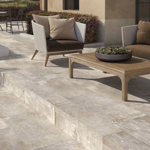 Feinsteinzeugfliesen - STORY T20 - CERAMICHE SUPERGRES - texturiert / für Außenbereich / für Terrasse