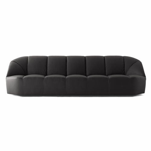Modernes Sofa - CLOUD - Gallotti&Radice - Samt / Leder / schwarz
