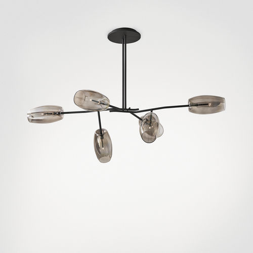 Hängelampe - DIANTHA - Gallotti&Radice - Metall / geblasenes Glas / modern