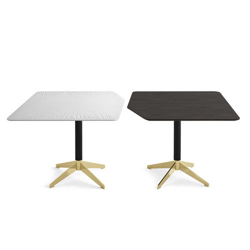 Moderner Tisch - ZEN - Gallotti&Radice - Esche / Glas / anodisiertes Aluminium