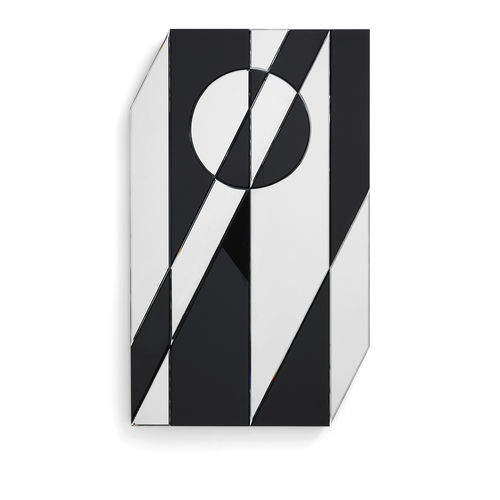 Wandmontierter Spiegel - CUBISTA - Gallotti&Radice - originelles Design / schwarz
