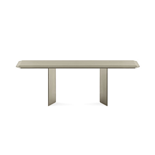 Moderner Tisch - DOLM PLUS - Gallotti&Radice - Glas / Gestell aus Holz / rechteckig
