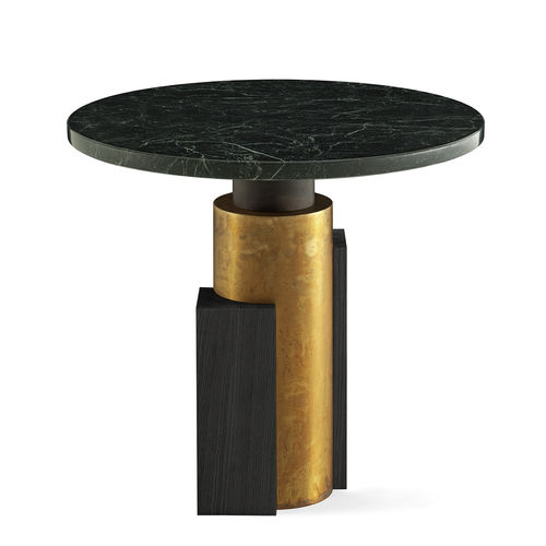 Lampentisch / originelles Design - 1968 - Gallotti&Radice - Marmor / Gestell aus Holz / Gestell aus Messing