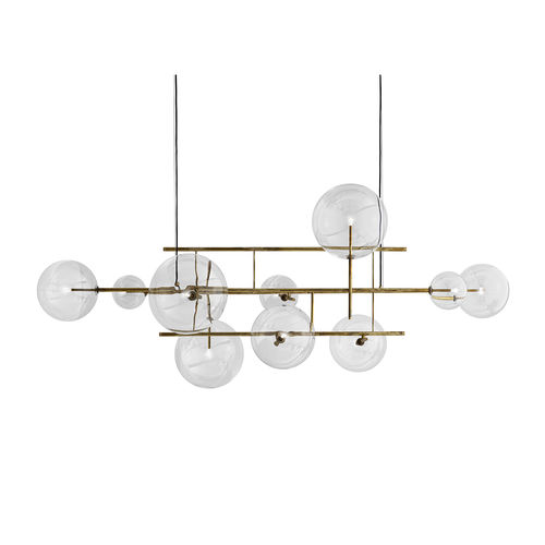Hängelampe - BOLLE ORIZZONTALE - Gallotti&Radice - Messing / Glas / modern