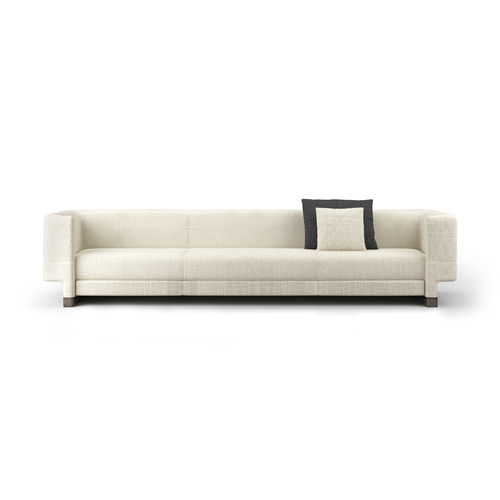 Modernes Sofa - ELISSA - Gallotti&Radice - Stoff / Leder / mit abnehmbarem Bezug