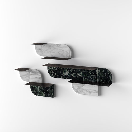 Wandmontiertes Regal - ROUNDCUT - Gallotti&Radice - Modul / modern / Metall