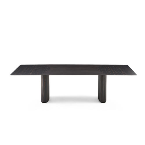 Moderner Tisch - SHIRO - Gallotti&Radice - Holz / Marmor / Gestell aus Massivholz