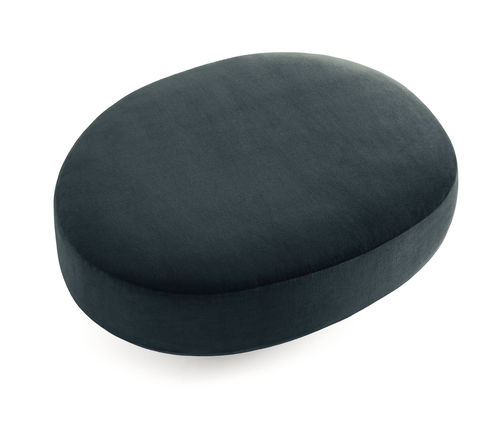 Modernes Sitzkissen - AUDREY - Gallotti&Radice - Stoff / Leder / oval