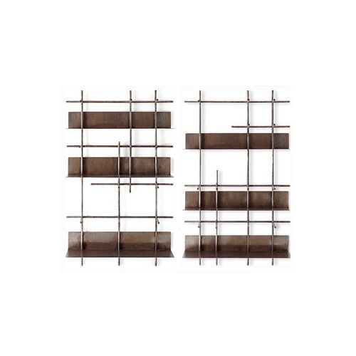 Wandmontiertes Bücherregal - NAVIGLI - Gallotti&Radice - modern / Metall