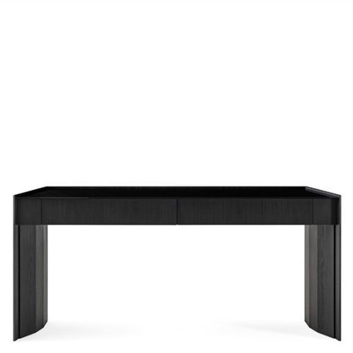 Moderner Konsolentisch - ATHUS - Gallotti&Radice - Glas / Gestell aus Esche / rechteckig