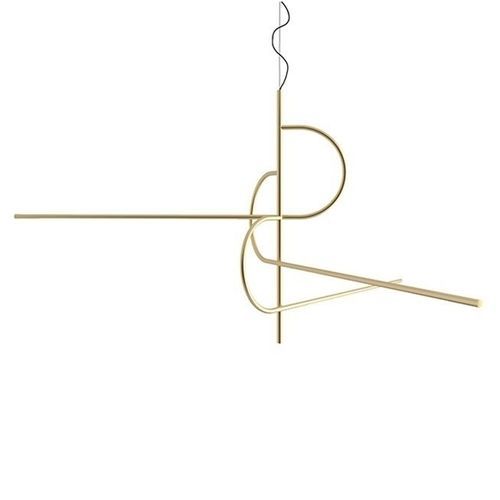 Hängelampe - KEY-TO-HEAVEN - Gallotti&Radice - Messing / modern / mit Kabel