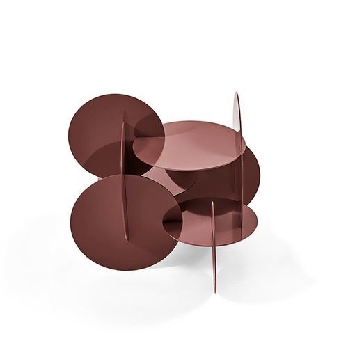 Moderner Couchtisch - Monete - Gallotti&Radice - lackiertes Metall / Gestell aus Metall / für Privatgebrauch