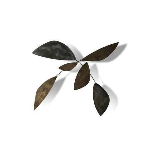 Skulptur / lackiertes Metall - Leaf - Gallotti&Radice - wandmontiert / für Gewerbegebrauch / Natur