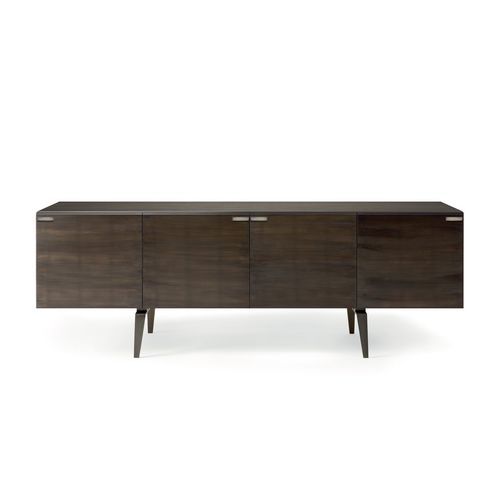 Hohes Sideboard - Pandora - Gallotti&Radice - modern / blattvergoldetes Holz / lackiertes Metall