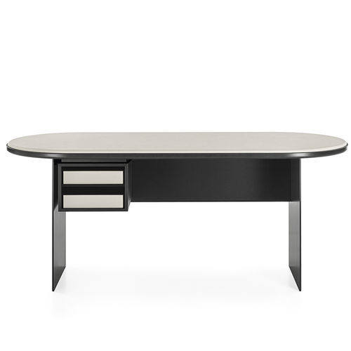 Moderner Sekretär - SENSEI DESK - Gallotti&Radice - lackiertes Metall / lackiertes Holz / Glas
