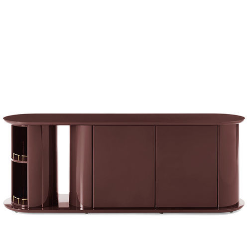 Modernes Sideboard - Hide&amp;Seek Door - Gallotti&Radice - Messing / hochglanzlackiertes Holz / lackiertes Holz
