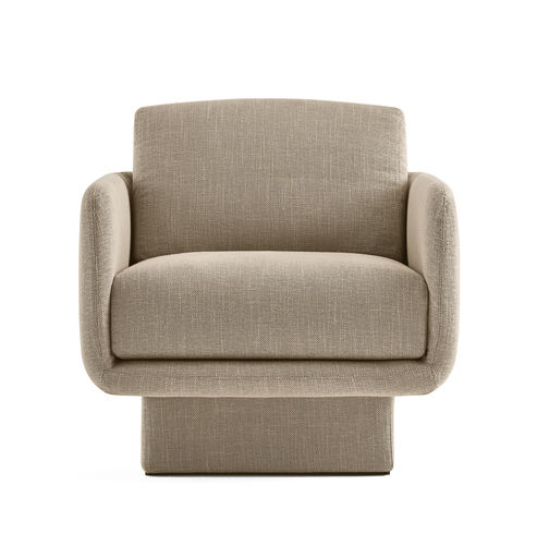 Moderner Sessel - LILAS  - Gallotti&Radice - Stoff / Leder / Holz