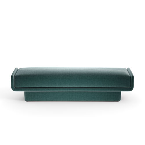 Moderner Bettbank - LILAS - Gallotti&Radice - Stoff / Leder / lackiertes Metall