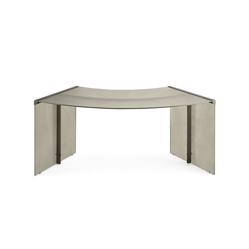 Bodenstehender Schreibtisch - President 50th - Gallotti&Radice - modern / Hartglas / gebogen
