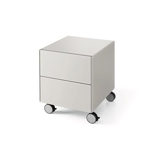 Schreibtischcontainer / lackiertes Glas - AIR DRAWER / AIR DRAWER 3  - Gallotti&Radice - Hartglas / mit 2 Schubladen / mit 3 Schubladen