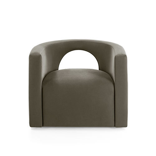 Moderner Sessel - H2O Lounge - Gallotti&Radice - Leder / Stoff / Holz
