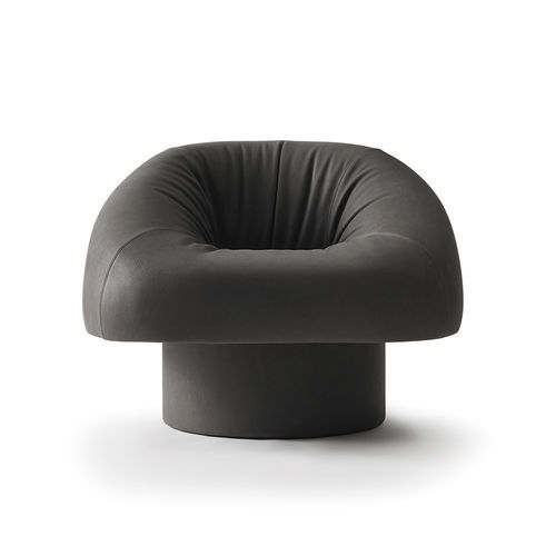 Moderner Sessel - OLIVIA - Gallotti&Radice - Leder / Stoff / Holz