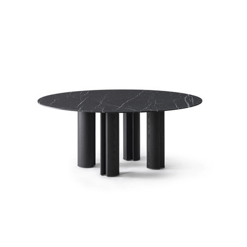 Moderner Tisch - SIMPÒDIO W    - Gallotti&Radice - Kristall / Marmor / Gestell aus Esche