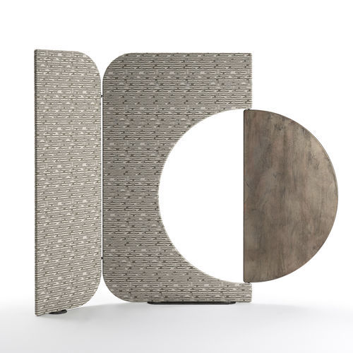 Moderner Paravent - Enso - Gallotti&Radice - Holz / Stoff / für Gewerbegebrauch