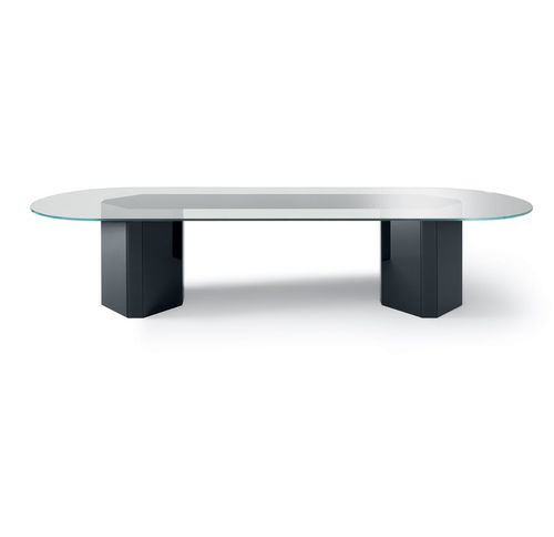 Moderner Tisch - AKIM SYSTEM - Gallotti&Radice - Holz / Glas / Hartglas