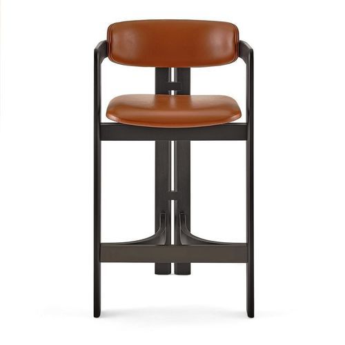 Moderner Hocker - 0419 - Gallotti&Radice - Bugholz / Gestell aus Esche / mit Fußstütze