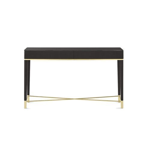 Moderner Konsolentisch - TAMA - Gallotti&Radice - Hartglas / Gestell aus Esche / rechteckig