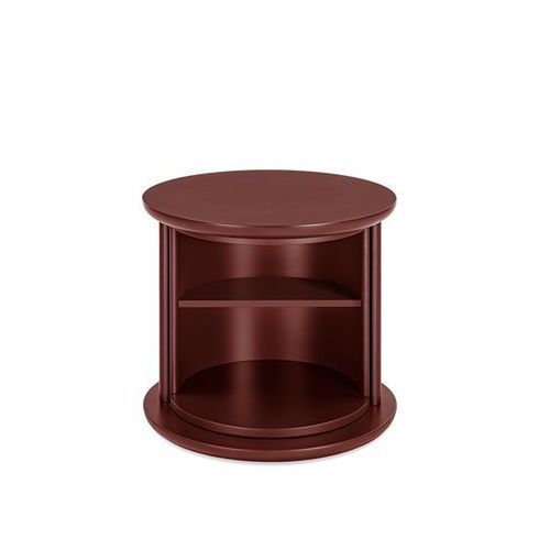 Moderner Couchtisch - HIDE&amp;SEEK MINI - Gallotti&Radice - lackiertes Holz / Gestell aus Holz / rund