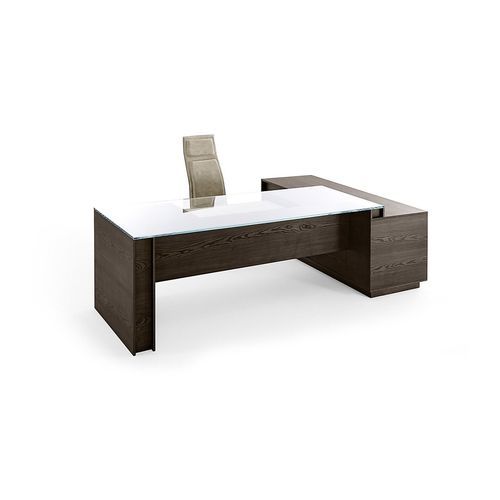 Chefschreibtisch - MILANO 1 - Gallotti&Radice - bodenstehend / modern / Leder