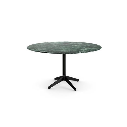 Moderner Couchtisch - ZEN BLACK LOW - Gallotti&Radice - Esche / Gestell aus Aluminium / rund
