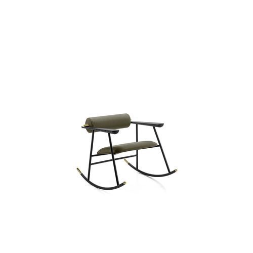 Moderner Sessel - LOULOU ROCK - Gallotti&Radice - Leder / Polyurethanschaum / Stoff