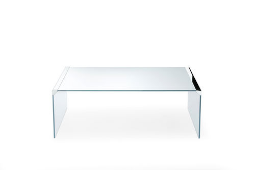 Moderner Couchtisch - T 33 - Gallotti&Radice - Glas / Hartglas / Edelstahl