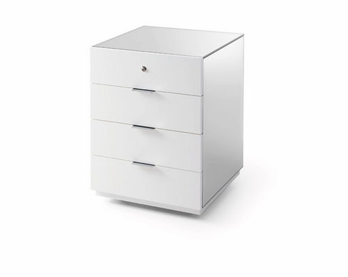 Holz-Schreibtischcontainer - PRESIDENT CASSETTIERA - Gallotti&Radice - mit 4 Schubladen / mit Schlüssel