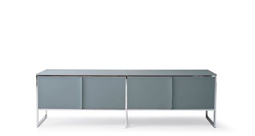 Modernes Sideboard - ERMINIA - Gallotti&Radice - Holz / Glas / Edelstahl