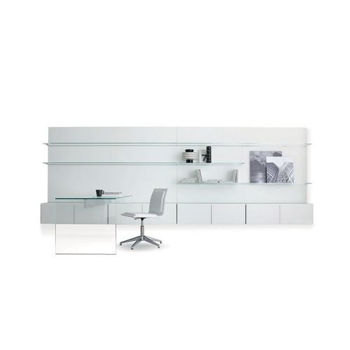 Wandmontiertes Bücherregal - ELLE PLUS 10  - Gallotti&Radice - modern / für Büro / lackiertes Holz