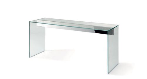 Moderner Konsolentisch - AIR - Gallotti&Radice - Glas / Hartglas / Edelstahl