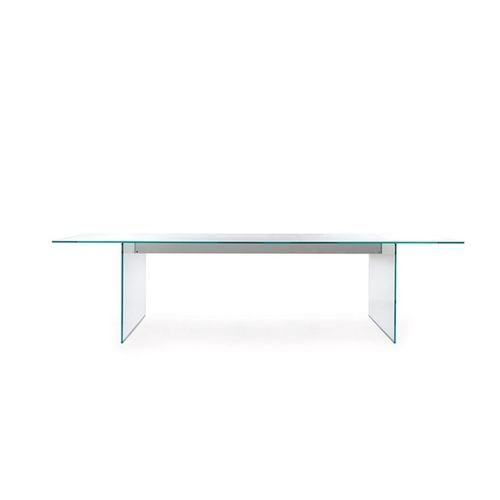 Moderner Besprechungstisch - AIR - Gallotti&Radice - Glas / Hartglas / Metall
