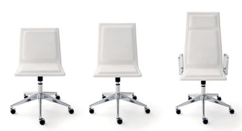 Moderner Bürostuhl - OFX 09 - Gallotti&Radice - Leder / Polster / regelbar
