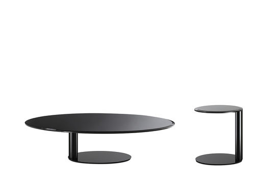 Moderner Couchtisch - OTO - Gallotti&Radice - Metall / lackiertes Metall / rund