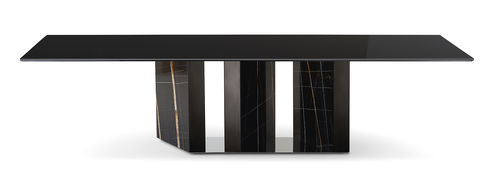 Moderner Tisch - PLATIUM - Gallotti&Radice - Marmor / Gestell aus Marmor / rechteckig