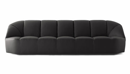 Modernes Sofa - CLOUD - Gallotti&Radice - Stoff / Leder / schwarz