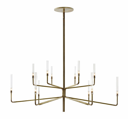 Moderner Kronleuchter - EPSILON - Gallotti&Radice - Kristall / Pyrex® / Messing