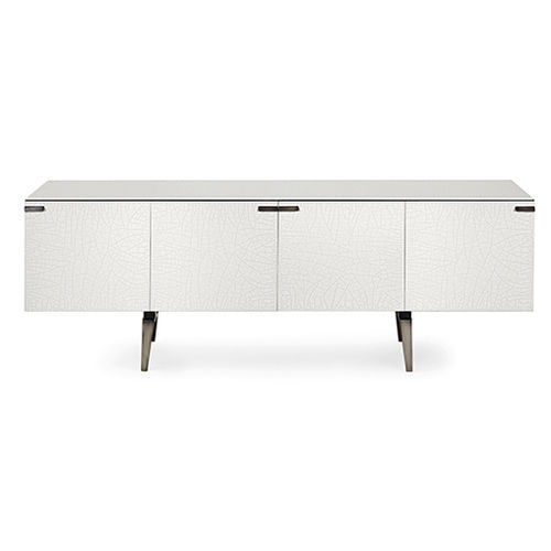 Hohes Sideboard - Pandora craquelé - Gallotti&Radice - modern / Holz / lackiertes Metall