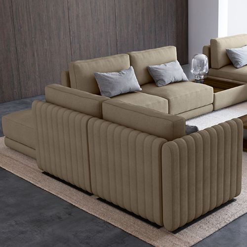 Modulsofa - SOFTCASE 02 - Febal Casa - modern / Stoff / braun