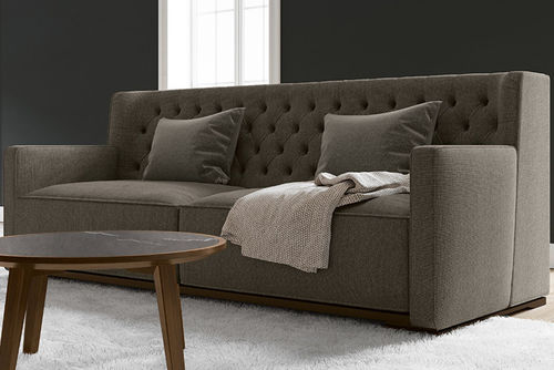 Modernes Sofa - GLAMOUR - Febal Casa - Stoff / grau / Contract